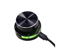EC11 Button 2.4G/USB Dual Modes Volume Controller Knob Type-C Cable Digital Media Adjustment Controller with RGB Light
