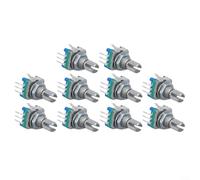 EC11 Rotary Encoder Switch 10pcs, 360 Degree Rotation, 5Pin with Push Button for Instrumentation and Data Entry Applications (15MM full)