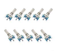 EC11 Rotary Encoder Switch 10pcs, 360 Degree Rotation, 5Pin with Push Button for Instrumentation and Data Entry Applications (20MM full)