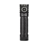 EC200S-RED 2100 lumens White and Red beam USB-C Rechargeable Powerful EDC flashlight - Lightweight, Compact Mini Pocket light Camping Hiking Running Waterproof Outdoor (Cool White 6500K, Black)