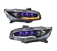 ECAHDVEIR Headlight assembly Compatible With 2016-2017-2018 2019 2020 2021 2022 H Civic 10 The daytime running lights,LED turn signals, brake(Right,Ordinary-blu-ray)