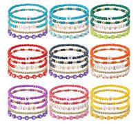 Ecally 45 Pcs Inside Movie Party Favors Bulk Preppy Jewelry Bracelets Emotional Beaded Friendship Bracelets out Party Decorations for Movie Fans Halloween Supplies