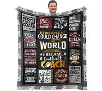 ecarco Football Coach Gifts for Men - Football Coach Gift - Christmas Coaches Gifts Football - Football Coaches Appreciation Gifts - Coach Gifts from Team Football - Throw Blanket 60" x 50"