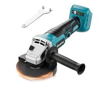 Ecarke Angle Grinder for Makita Battery 18 V Li-Ion, 900 W Brushless, 9000 rpm, 12.5 cm Disc with Wrench (No Battery & Charger)
