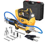 Ecarke Cordless Grease Gun, Compatible with DeWalt 20V Battery (Bare Tool), 3-Speed Adjustable Flow, 12,000 PSI Max, 39” Hose, Works with Bulk & Cartridge Grease, for Farm/Truck/Construction