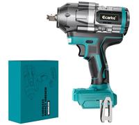 Ecarke Cordless Impact Wrench 1300 Nm for Ma Kita 18V Battery, 1/2" Brushless Electric Impact Gun with LED Light, 950Ft-lbs High Torque Impact for Scaffolding, Car Assembly and Tyres (NO Battery)