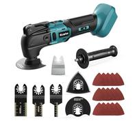Ecarke Cordless Oscillating Multi Tools Compatible with Makita 18V Battery | 6 Variable Speeds, Oscillating Tool Kit for Removing, Scraping, Cutting with 23 Accessories-(NO Battery)