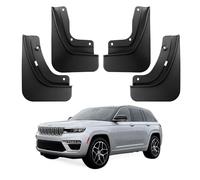 Ecarzo Mud Flaps Compatible with 5th Gen Jeep Grand Cherokee Accessories 2022 2023 2024 All Weather Mud Splash Guards No Drilling Required Mudflap Front & Rear 4pc Set (Non L)