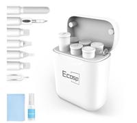 Ecasp Phone Cleaning Kit,Multitool AirPod Cleaner Kit,Cell Phone Cleaning Repair and Recovery Phone (TypeC) Charging Port,Lightning Cables and Connectors,Easy to Store and Carry Design,White
