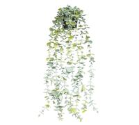 ECBEITF Artificial Hanging Eucalyptus Plant 22 Inch, Small Faux Eucalyptus Potted Plant, Plastic Long Ivy Vines Plants Decor for Indoor Outdoor Home Office Wall Porch