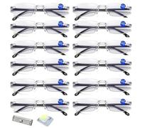 ECBLI Anti-Blue Light Presbyopia Glasses Auto Zoom Blue Light Blocking Computer Glasses for Reading, Computer or TV(12pcs)