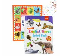 ECBLI My First English Sound Toy - 470+ Words, 21 Themes, Fun Word Game, Alphabet Sound Book, Press To Learn Phonics, Interactive Musical Book, For Educational Language, School Education(2pcs)