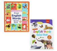 ECBLI My First English Sound Toy - 470+ Words, 21 Themes, Fun Word Game,Press to Learn Phonics, Juguete Educativo for Educational Language, School Education & Perfect Educational Gift(Two-book Set)