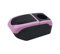 ECBUGAT For Focus3 Mk3 2011-2021 Armrest Box Interior Accessories For The Central Armrest Box Large Space Dual Layer USB Car Armrest Box(A2 black-pink 6USB)