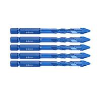 Eccentric Drill Precisions Porcelain Drill Glass Tile Ceramic Punching Rock Triangles Bit 6/8/10/12mm High-strength Eccentric Twist Bit Set