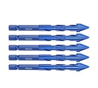Eccentric Drill Precisions Porcelain Drill Glass Tile Ceramic Punching Rock Triangles Bit 6/8/10/12mm High-strength Eccentric Twist Bit Set