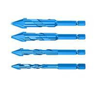Eccentric Twist Drill Bit Highs Strength Head Eccentric Drill Bit Skewed Head Eccentric Drill Bit Set 6/8/10/12mm Electric Drill Bit Set
