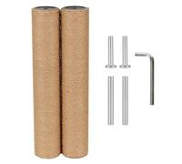 ECCIBOUN 7.4cm 2.91in Diameter Cat Tree Scratching Post Replacement Jute Pole Parts for Cat Tower (15.75in/40cm, M8*2poles)