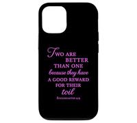 Ecclesiastes 4:9 Bible Verse Two Are Better Than One Unity Case for iPhone 12/12 Pro