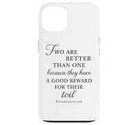 Ecclesiastes Bible Verse Two Are Better Than One Toil Unity Case for iPhone 13