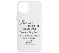 Ecclesiastes Bible Verse Two Are Better Than One Toil Unity Case for iPhone 14 Plus