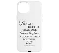 Ecclesiastes Bible Verse Two Are Better Than One Toil Unity Case for iPhone 15 Plus