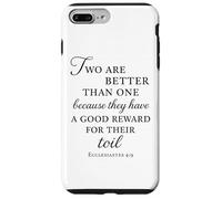 Ecclesiastes Bible Verse Two Are Better Than One Toil Unity Case for iPhone 7 Plus/8 Plus