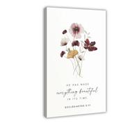 Ecclesiastes He Has Made Everything Beautiful in Its Time Bible Verse Wall Art Bible Poster Room Decor