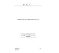 Ecclesiastical Committee. Cathedrals Measure. A Measure under the Church of England Assembly (Powers) Act 1919 (House of Commons Paper) HC 1260