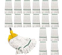 Eccliy 24 Pack Heavy Loop End Cotton String Mop Head Heavy Duty Mop Head Commercial Refills Replacement Bulk for Home Industrial Commercial Floor Cleaning