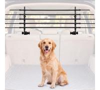 Eccliy Adjustable Dog Car Barrier for SUV, Vehicle, Trucks, Universal-fit Guard Gate Travel Barrier Large Size Dogs, Heavy Duty Carbon Steel Pet Divider for Cargo Area 32" to 55" Width