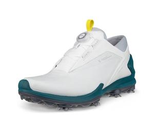 ECCO 2024 BIOM TOUR GOLF SHOES - WHITE / GREEN - EU 46