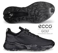 ECCO 2026 BIOM H5 LEATHER BOA MENS WATERPROOF GOLF SHOES / BLACK @ 40% OFF RRP