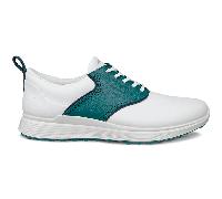 ECCO 2026 S-CASUAL GOLF SHOES - WHITE / BAYGREEN +FREE SHOE BAG
