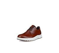 Ecco Gruuv Studio Leather Men's Lace Up Trainers - Mink Mocha - Size:UK 11.5