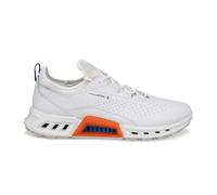 Ecco Golf Biom C4 Leather Textile Men's Low Top Trainers - White Mazarine Blue - Size:UK 7.5