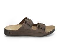 Ecco Cozmo 500984 Nubuck Men's Slides Sandals - Nutmeg Brown - Size:UK 10.5-11