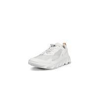 Ecco MX 820263 Textile Synthetic Women's Lace Up Trainers - White White Concrete - Size:UK 5-5.5