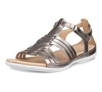 Ecco Flash 244233 Womens Ladies Silver Gold Leather Sandals Shoes Size 4.5-8.5