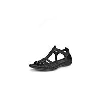 ECCO Flash T Back-in Black leather Womens Comfortable Sandals 240873-53859 in a Plain Leather in Size 42