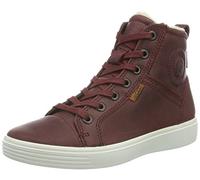 Ecco Girls S7 Teen Hi-Top Sneakers, Red Port2028, 5 UK