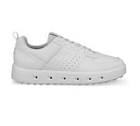 Ecco Golf Street 720 Full Grain Leather Women's Fashion Trainers - White - Size:UK 7.5