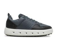 Ecco Golf Street 720 Full Grain Leather Men's Fashion Trainers - Pavement Black - Size:UK 9-9.5