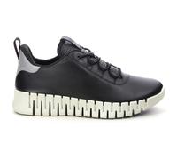 ECCO Gruuv Black White Womens trainers 218203-60719 in a Plain Leather in Size 40