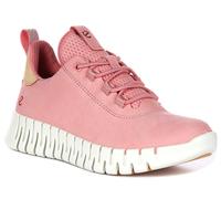 Ecco Gruuv Dritan Nappa Fluidform Lace Up Womens Trainer In Rose UK 4 - 9
