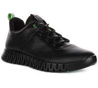 Ecco Gruuv Dritan Nappa Lace Up Elastic Nubuck Mens Trainer In Moca UK 7 - 12