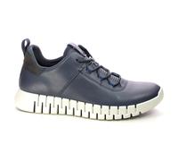 ECCO Gruuv Mens Navy leather Mens trainers 525204-50595 in a Plain Leather in Size 46