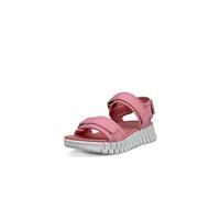Ecco Gruuv Sol Leather Textile Women's Slingbacks Sandals - Old Rose - Size:UK 6