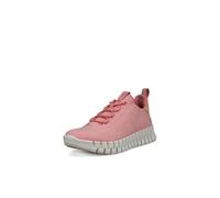 Ecco Gruuv Nubuck Leather Women's Fashion Trainers - Old Rose Powder - Size:UK 6.5-7