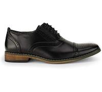 ECCO Harrison Boys Oxford Lace Up Shoes Black UK 4 (Junior)